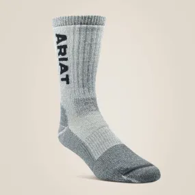 ARIAT Midweight Merino Wool Blend Steel Toe Work Sock
