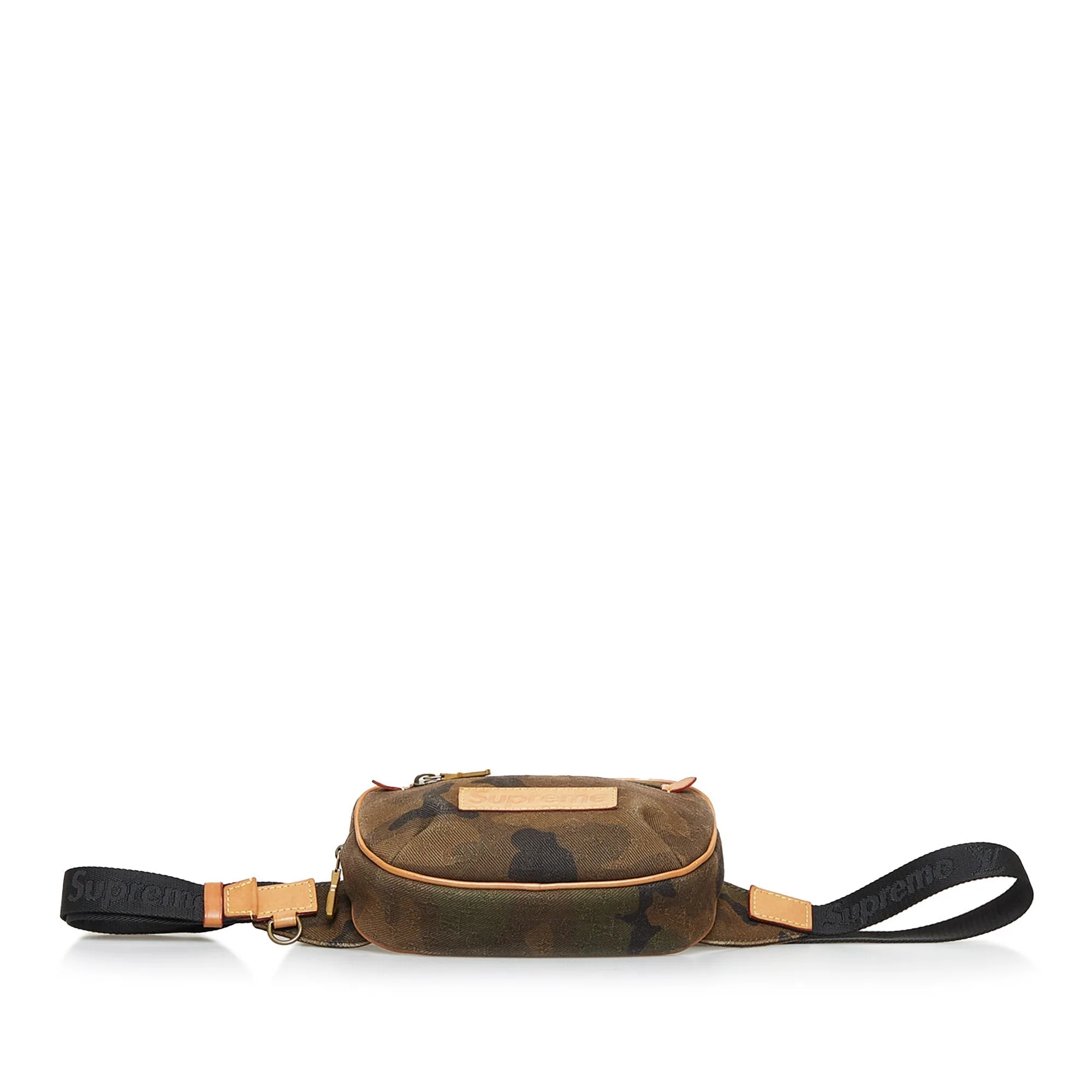 Brown Louis Vuitton x Supreme Camouflage Belt Bag PM