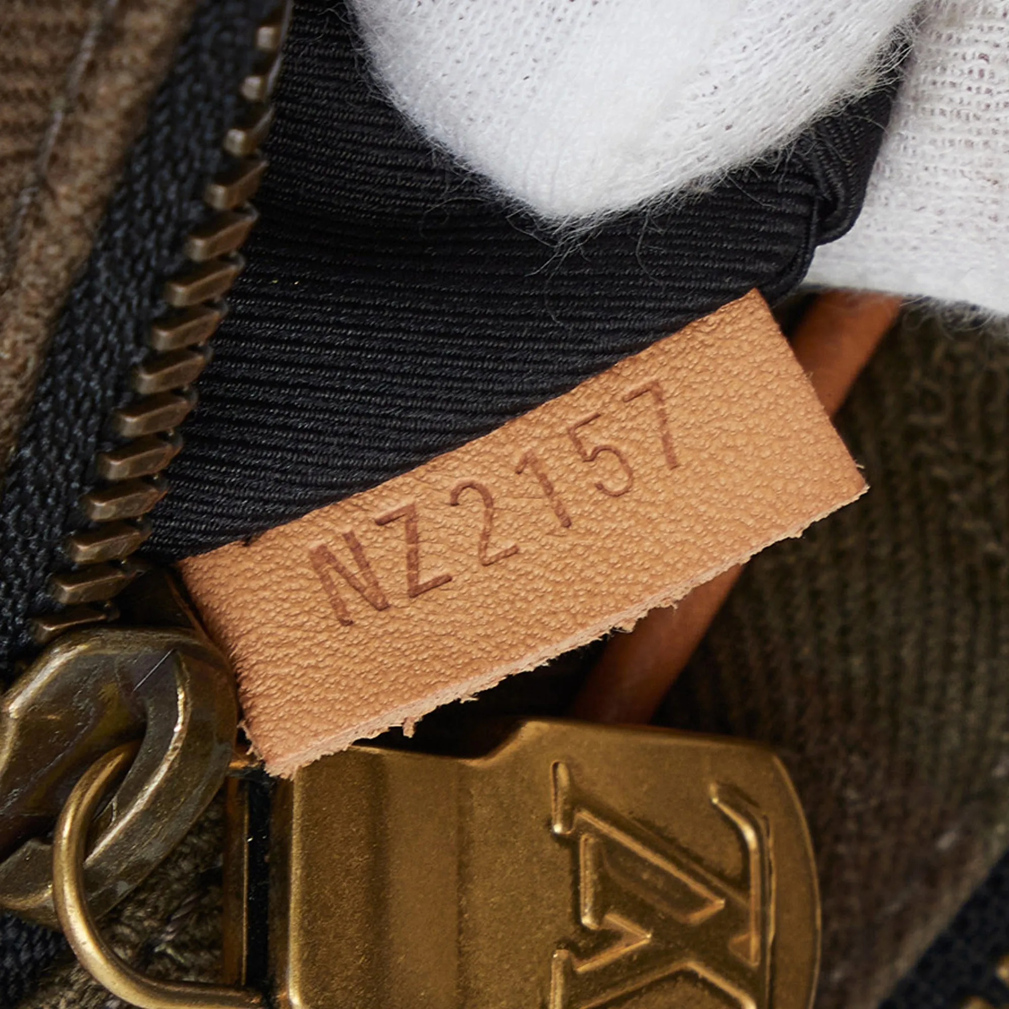 Brown Louis Vuitton x Supreme Camouflage Belt Bag PM