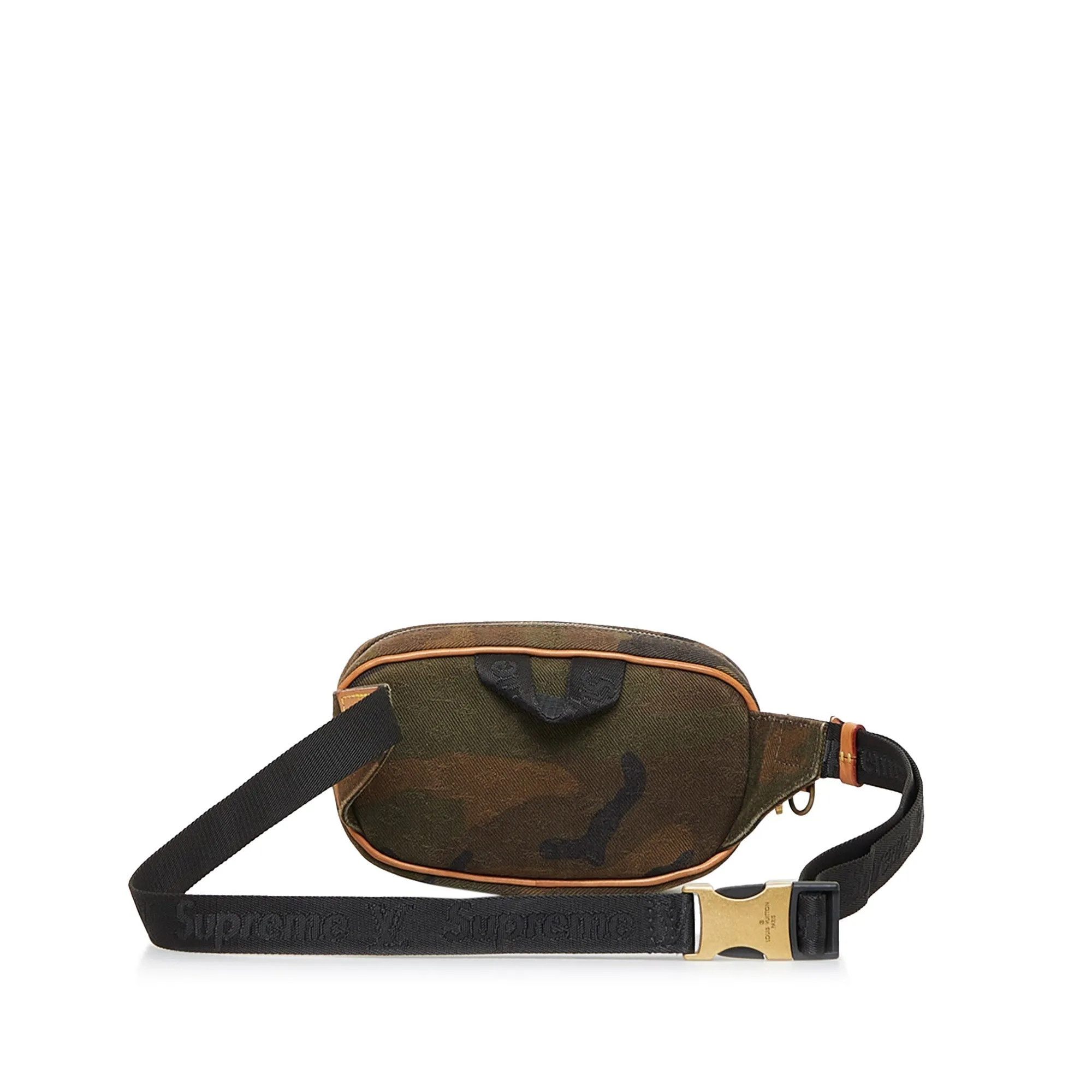 Brown Louis Vuitton x Supreme Camouflage Belt Bag PM