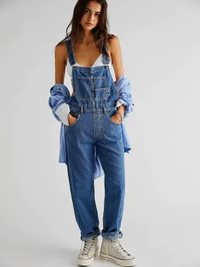 Loose Denim Overalls for Women