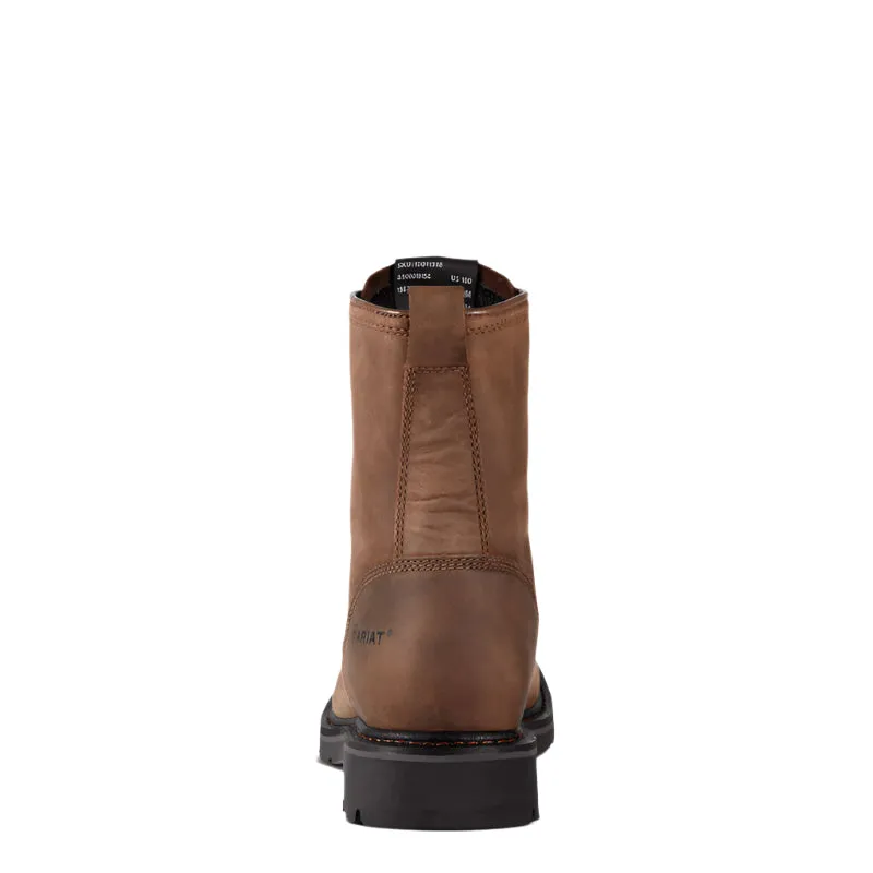 Men's Ariat Cascade 8" Wide Square Toe Steel Toe Work Boot 10011917