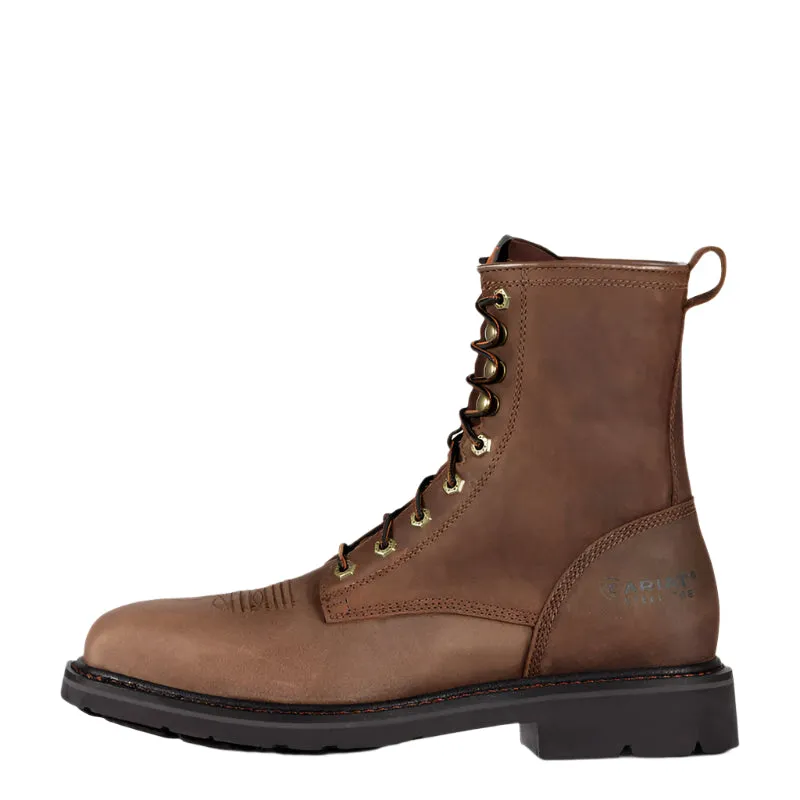Men's Ariat Cascade 8" Wide Square Toe Steel Toe Work Boot 10011917