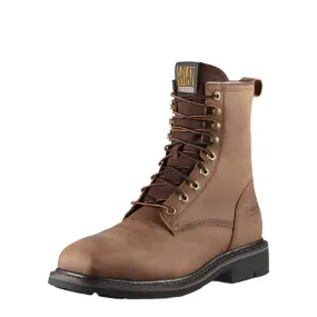 Men's Ariat Cascade 8" Wide Square Toe Steel Toe Work Boot 10011917