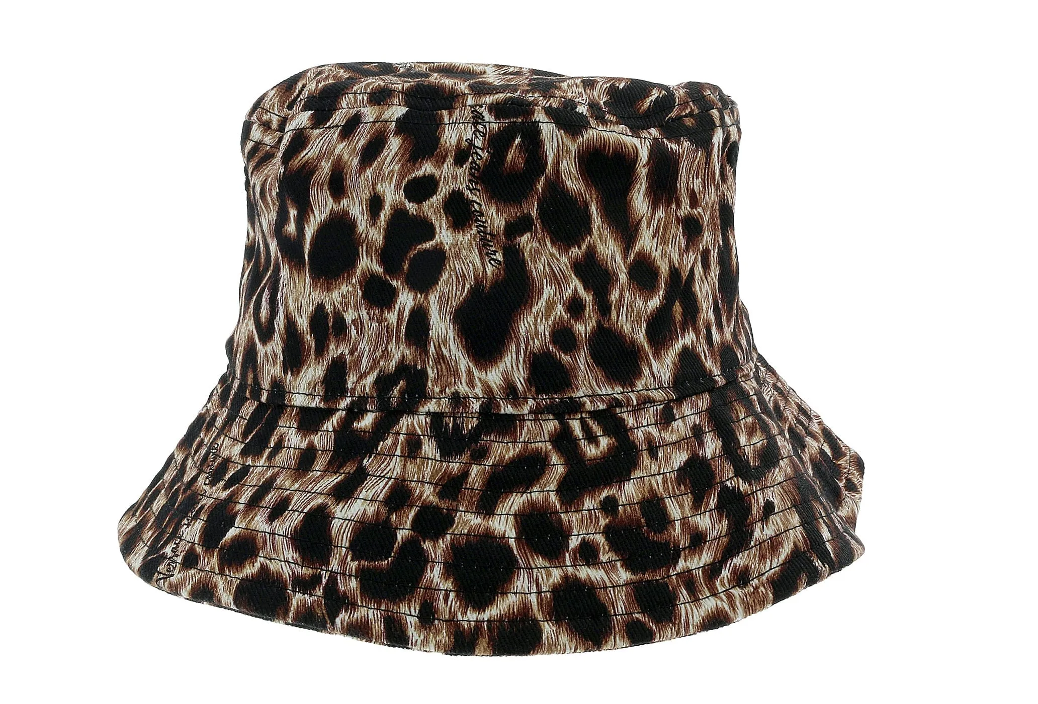 Versace Jeans Couture Leopard  Signature Fisherman Hat-One Size